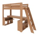 Ver imagem 2 de Cama Alta Beliche Office Solteiro Adulto com Escrivaninha Star Light Marrom/Freijó