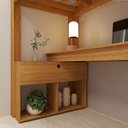 Ver imagem 7 de Cama Alta Beliche Office Solteiro Adulto com Escrivaninha Star Light Marrom/Freijó