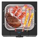 Ver imagem 7 de Churrasqueira Elétrica Portátil Short Grill GRL805 1200W Preta Desmontável para Limpeza 110V