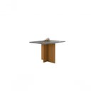 Ver imagem 3 de Mesa de Jantar Helô Quadrada Vidro 90cm Cinza Pallazio