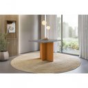 Ver imagem 2 de Mesa de Jantar Helô Quadrada Vidro 90cm Cinza Pallazio