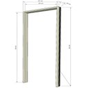Ver imagem 3 de Jogo Batente Tauari 16 cm -Cabeceira 82 x 215 x 16 Marrom Rodam Portas