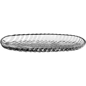 Prato Bolo Boleira Oval Home&co Eco Crystal X39x14cm Transparente