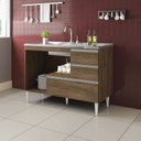 Ver imagem 3 de Balcão para Pia de 1,20 Mt Maceió com Gavetão Castanho