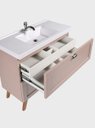 Ver imagem 7 de Gabinete para Banheiro com Cuba e Espelho com LED 80cm Retro MDF Rosa Milano - On Móveis