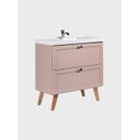 Ver imagem 6 de Gabinete para Banheiro com Cuba e Espelho com LED 80cm Retro MDF Rosa Milano - On Móveis