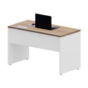 Ver imagem 5 de Plataforma Trabalho 120cm X 60cm 1 Cx de Tomada Pé Painel F5 Cor:macadâmia com Branco