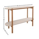 Ver imagem 2 de Aparador Pes Madeira Maciça 135 Cm 21377 Off White Natuem