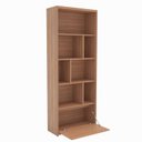Ver imagem 2 de Estante de Livros 70CMX180CM 1 Porta Montreal Marrom/Freijó