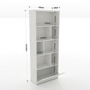 Ver imagem 3 de Estante de Livros 70CMX180CM 1 Porta Montreal Marrom/Freijó
