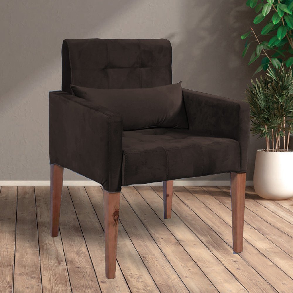 Vll Ui Poltrona Slim Velluti Conceito Estofados | MadeiraMadeira
