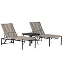 Ver imagem 4 de 2 Espreguiçadeiras e Cadeiras e Mesa Corda Náutica Mesa Piscina Jardim Trama Original