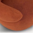 Ver imagem 4 de Poltrona Mimo Confortável para Sala e Quarto Giratória Orgânico Laranja Terracota