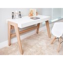 Ver imagem 2 de Mesa para Computador Escrivaninha 2 Gavetas Trend 26105 Hanover/off White - Artesano
