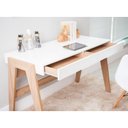 Ver imagem 3 de Mesa para Computador Escrivaninha 2 Gavetas Trend 26105 Hanover/off White - Artesano