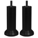 Ver imagem 1 de 2 Pés Cama Box e Cabeceira Universal Castor Gazin Ortobom Pe de 13cm Preto