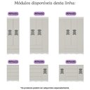 Ver imagem 7 de Quarto de Bebê Completo C/ Berço Americano 3 em 1 Colchão Doçura Multimóveis Mp4662 Branco/off