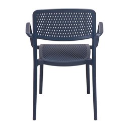 Cadeira Tramontina Serena com Braços Azul Navy Empilhável em Polipropileno com Proteção - 6
