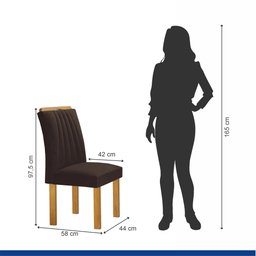 Conjunto Mesa Bella Ripada 120cm com 4 Cadeiras Arizona Tampo Bella com Vidro - 10