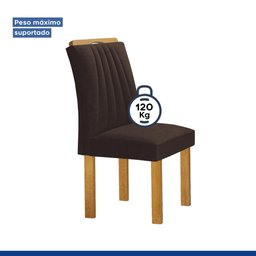 Conjunto Mesa Bella Ripada 120cm com 4 Cadeiras Arizona Tampo Bella com Vidro - 9