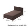 Cama Box para Pet 80cm em Suede - 7