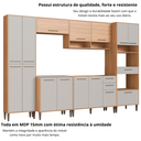 Ver imagem 5 de Cozinha Completa 6 Peças com Torre Quente Jade Bege/Freijó/Arenas