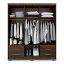Ver imagem 2 de Guarda-roupa Casal 6 Portas 4 Gavetas Primacy Capuccino Wood