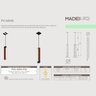 Pendente Led Maine 18w 2000lm Bivolt Madeira Maciça Destaque Lançamento - 6