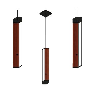 Pendente Led Maine 18w 2000lm Bivolt Madeira Maciça Destaque Lançamento