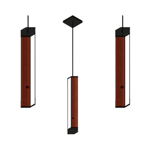 Pendente Led Maine 18w 2000lm Bivolt Madeira Maciça Destaque Lançamento