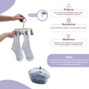 Ver imagem 3 de Kit lavanderia com cesto prendedores e mini varal - Simplo