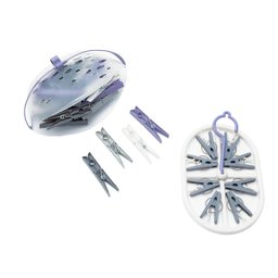 Kit lavanderia com cesto prendedores e mini varal - Simplo - 1