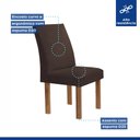 Ver imagem 7 de Conjunto Mesa Arizona 120cm com 4 Cadeiras Canela Tampo Smart Plus com Vidro