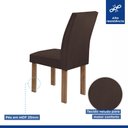 Ver mais imagens de Conjunto Mesa Arizona 120cm com 4 Cadeiras Canela Tampo Smart Plus com Vidro