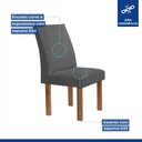 Ver imagem 7 de Conjunto Mesa Arizona 120cm com 4 Cadeiras Canela Tampo Smart Plus com Vidro