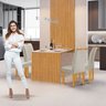 Conjunto Mesa Bella Ripada 120cm com 4 Cadeiras Arizona Tampo Bella com Vidro - 11