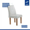 Ver imagem 7 de Conjunto Mesa Arizona 120cm com 4 Cadeiras Canela Tampo Smart Plus com Vidro