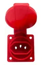 Ver imagem 1 de Tomada Embutir Painel 2p+t 10-20a Vermelho Lukma