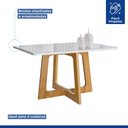 Ver imagem 4 de Conjunto Mesa Arizona 120cm com 4 Cadeiras Canela Tampo Smart Plus com Vidro