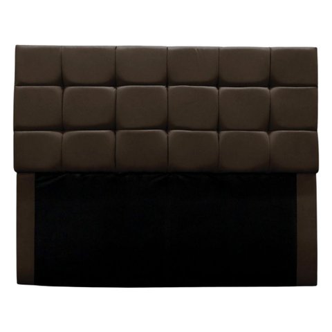 Cabeceira Estofada Cama Box Casal 160 Cm Clara Suede:marrom