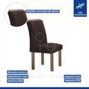 Ver imagem 7 de Conjunto Mesa Arizona 120cm com 4 Cadeiras Arizona Tampo Smart Plus com Vidro