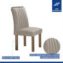 Ver mais imagens de Conjunto Mesa Arizona 120cm com 4 Cadeiras Arizona Tampo Smart Plus com Vidro