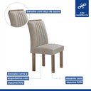 Ver imagem 7 de Conjunto Mesa Arizona 120cm com 4 Cadeiras Arizona Tampo Smart Plus com Vidro