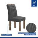 Ver mais imagens de Conjunto Mesa Arizona 120cm com 4 Cadeiras Arizona Tampo Smart Plus com Vidro