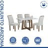 Conjunto Mesa Arizona 120cm com 4 Cadeiras Arizona Tampo Smart Plus com Vidro - 2