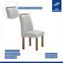 Ver imagem 7 de Conjunto Mesa Arizona 120cm com 4 Cadeiras Arizona Tampo Smart Plus com Vidro