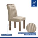 Ver mais imagens de Conjunto Mesa Arizona 120cm com 4 Cadeiras Arizona Tampo Smart Plus com Vidro