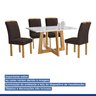 Conjunto Mesa Arizona 120cm com 4 Cadeiras Arizona Tampo Smart Plus com Vidro - 16