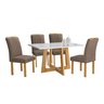 Conjunto Mesa Arizona 120cm com 4 Cadeiras Arizona Tampo Smart Plus com Vidro - 15