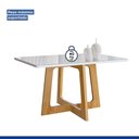 Ver imagem 5 de Conjunto Mesa Arizona 120cm com 4 Cadeiras Arizona Tampo Smart Plus com Vidro